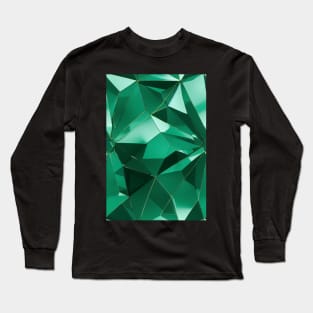 Jewel Pattern - Green Emerald, for a bit of luxury in your life! #6 Long Sleeve T-Shirt